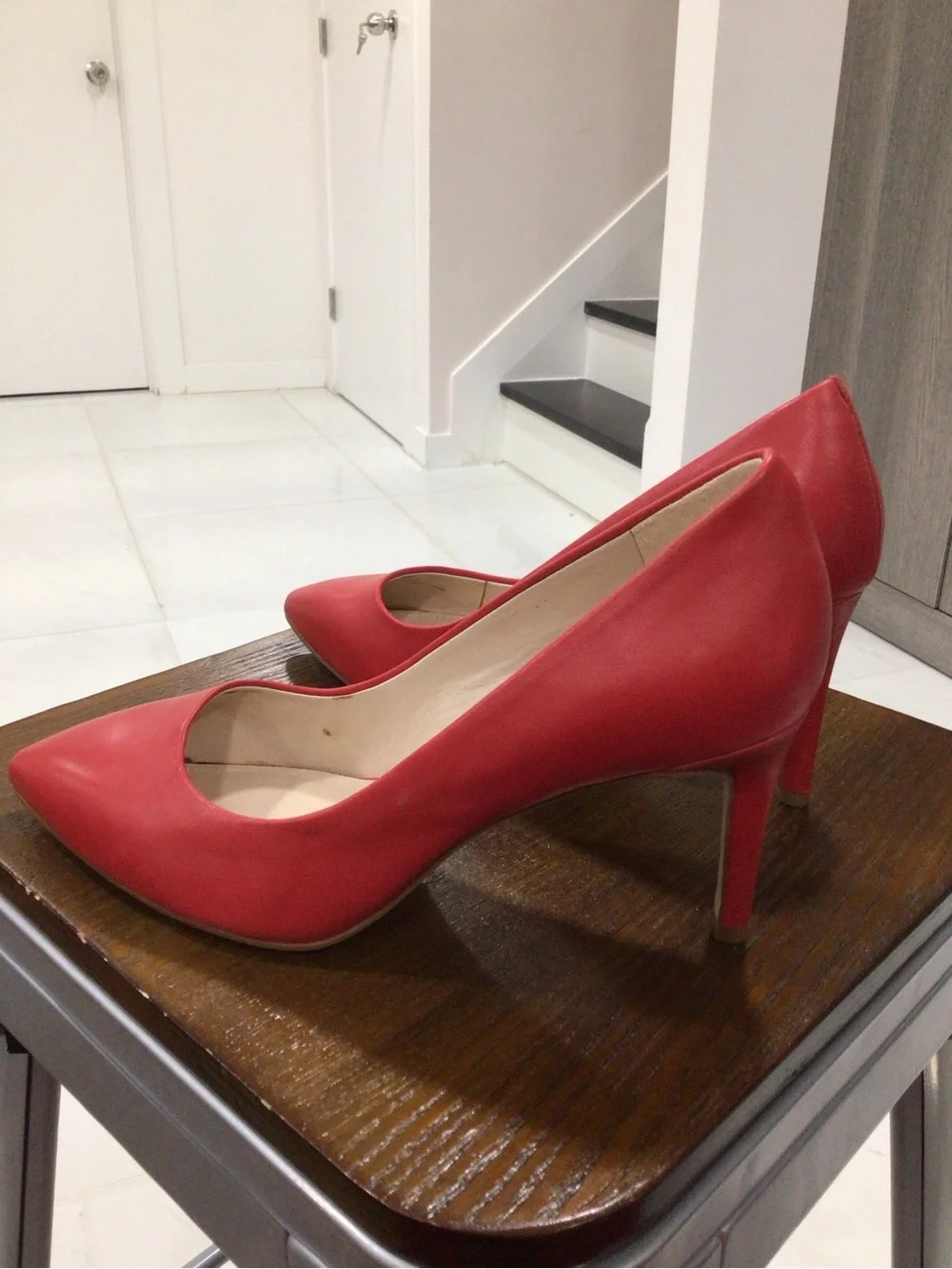 Louise et Cie Red Pointed-Toe Stiletto Pumps